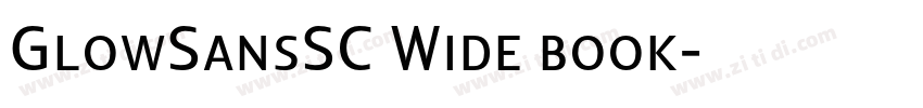 GlowSansSC Wide book字体转换